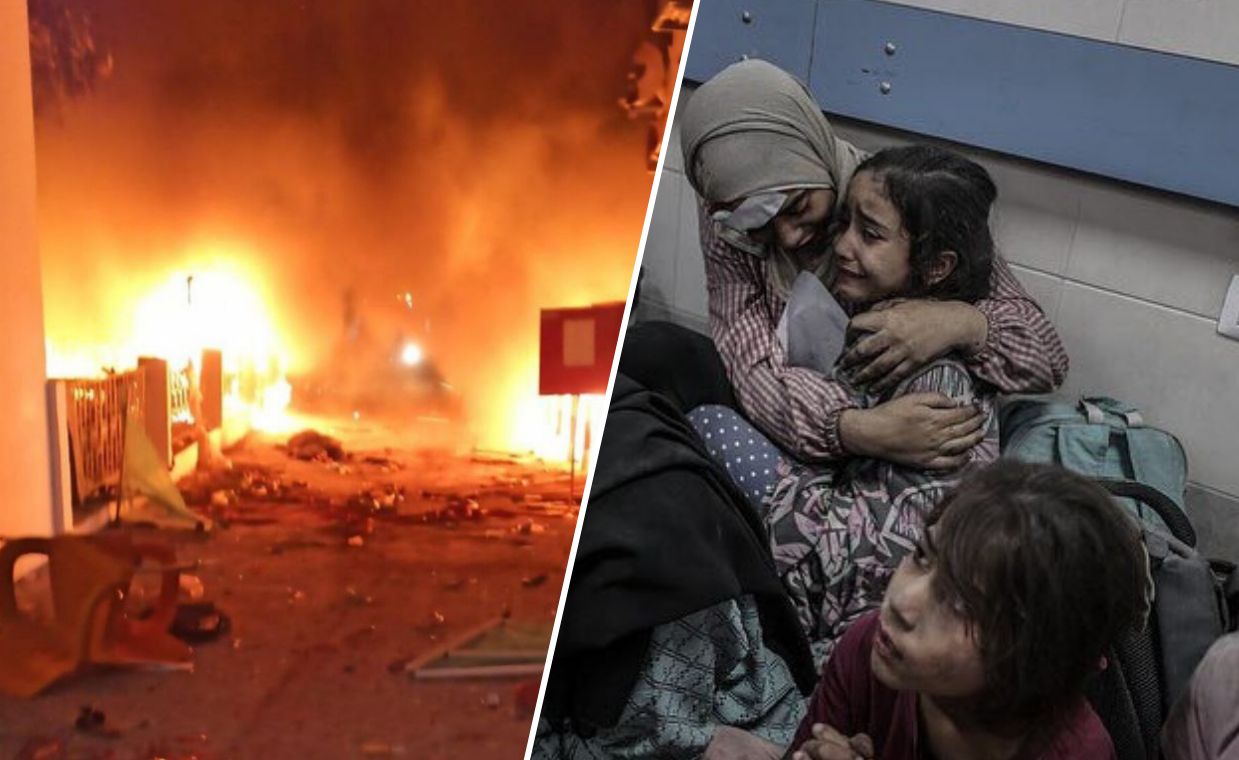 "Brutalna zbrodnia", "celowy atak", "hańba ludzkości". Świat reaguje na masakrę w Gazie
