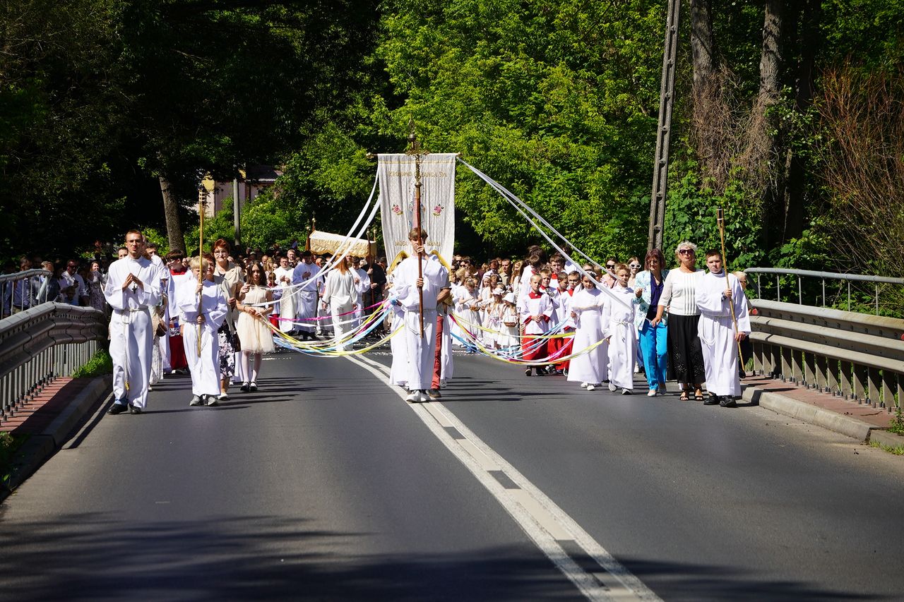 Boże Ciało, Procesja Parafia pw.  Św Rafała Kalinowskiego w Pile