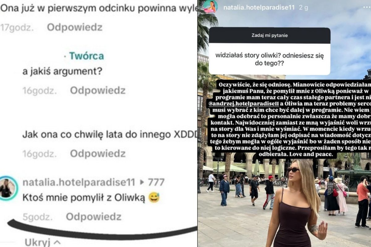 Wymiana zdań Natalii i Oliwii z "Hotelu Paradise"