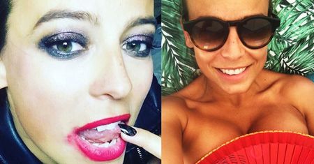Anna Mucha kusi biustem spod wachlarza na Instagramie: "Uff, jak gorąco!"