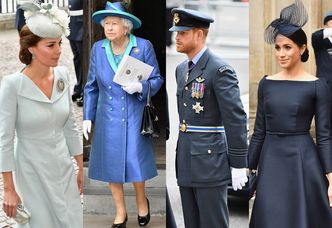 Królowa Elżbieta i para książęca Sussex świętują 100-lecie brytyjskich sił powietrznych (ZDJĘCIA)