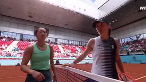 Świątek skreczowała. Nagrano jej zachowanie pod siatką