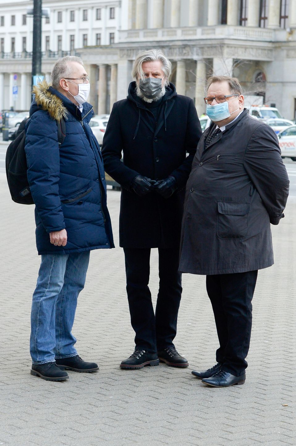 Ryszard Kalisz, Paweł Potoroczyn - pogrzeb Jana Lityńskiego