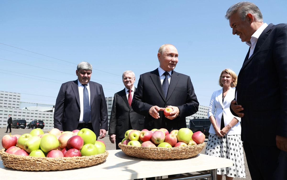 Władimir Putin i Oksana Lut