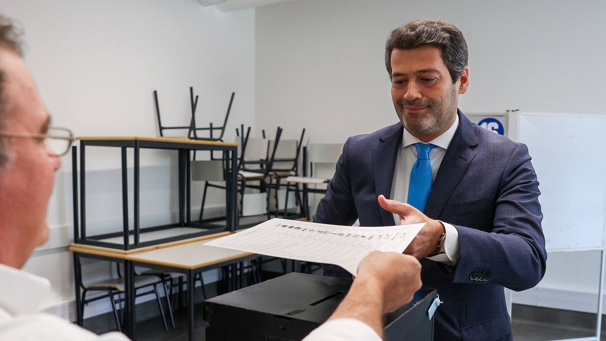 Na zdjęciu szef partii Chega - Andre Ventura