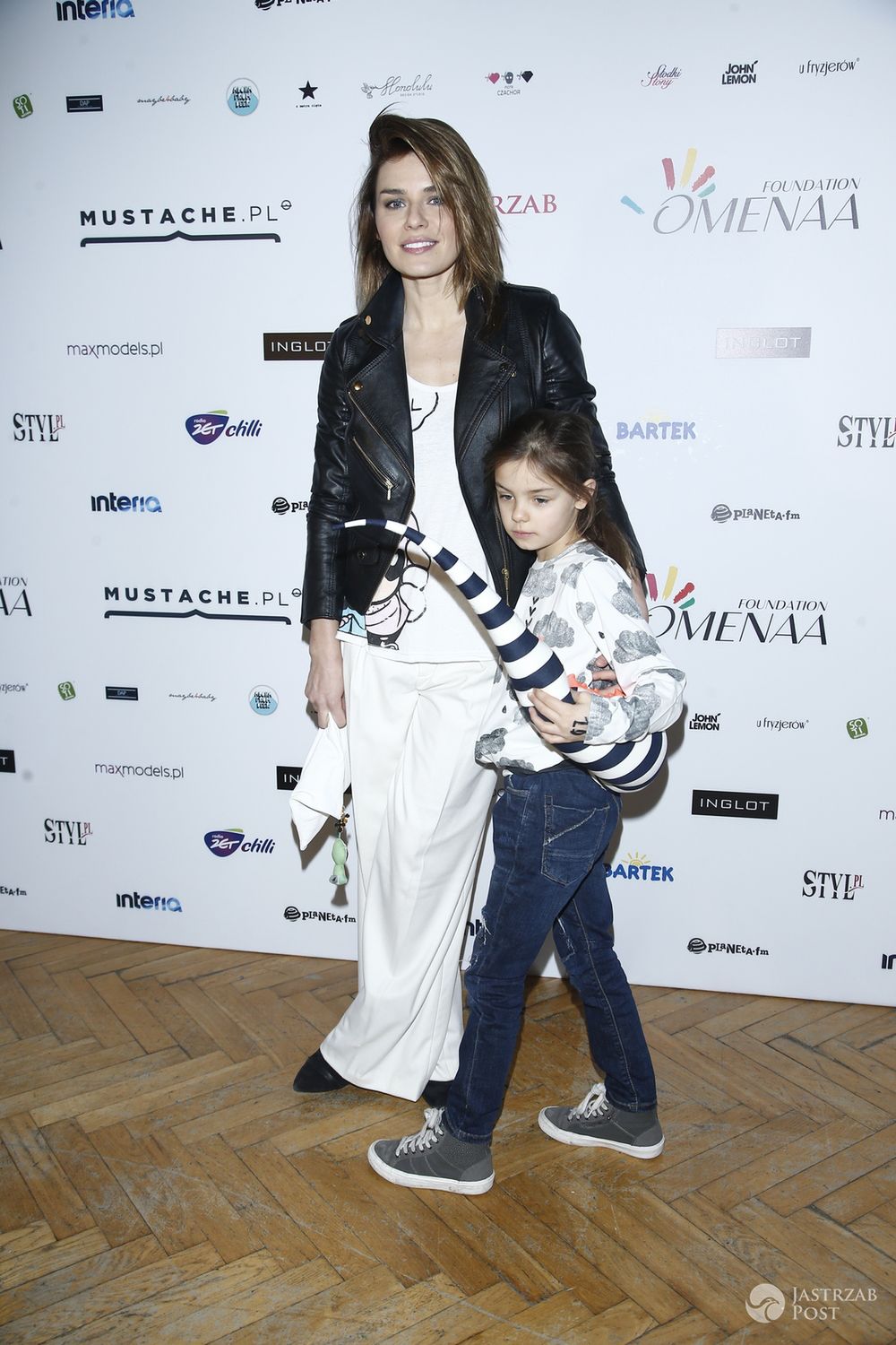 Natasza Urbańska z córką Kaliną - pokaz dla fundacji Omeny Mensah