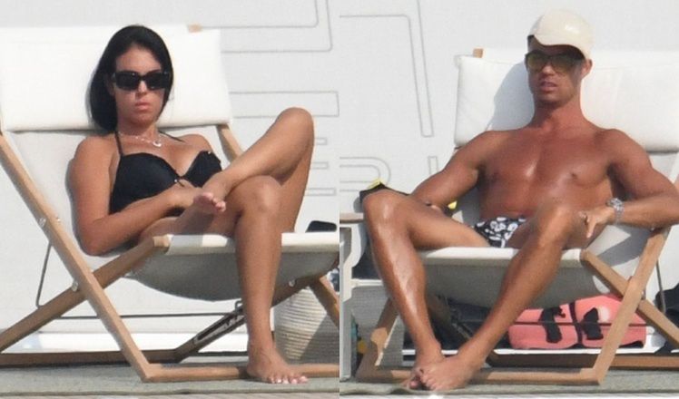 "Idealne" wakacje Georginy Rodriguez i Cristiano Ronaldo: wylegiwanie się na jachcie, kąpiele i zero rozmów (ZDJĘCIA)