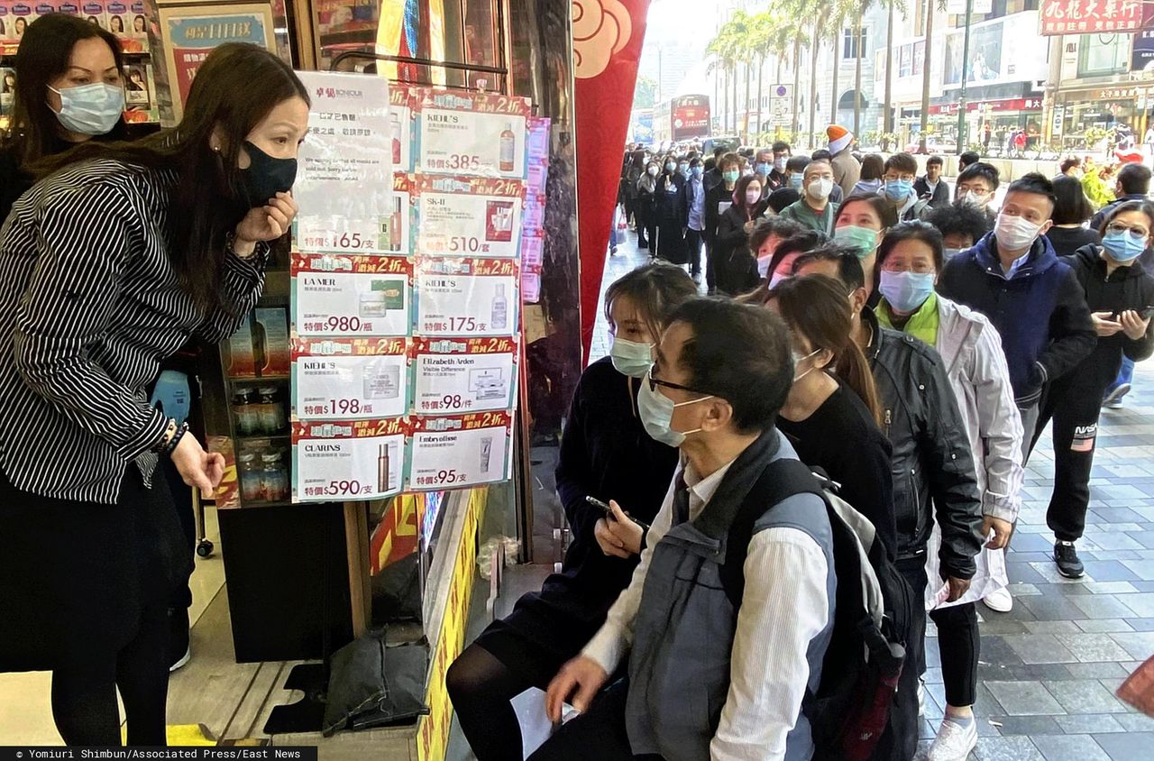 Koronawirus w Chinach (fot. Yomiuri Shimbun/Associated Press/East News)