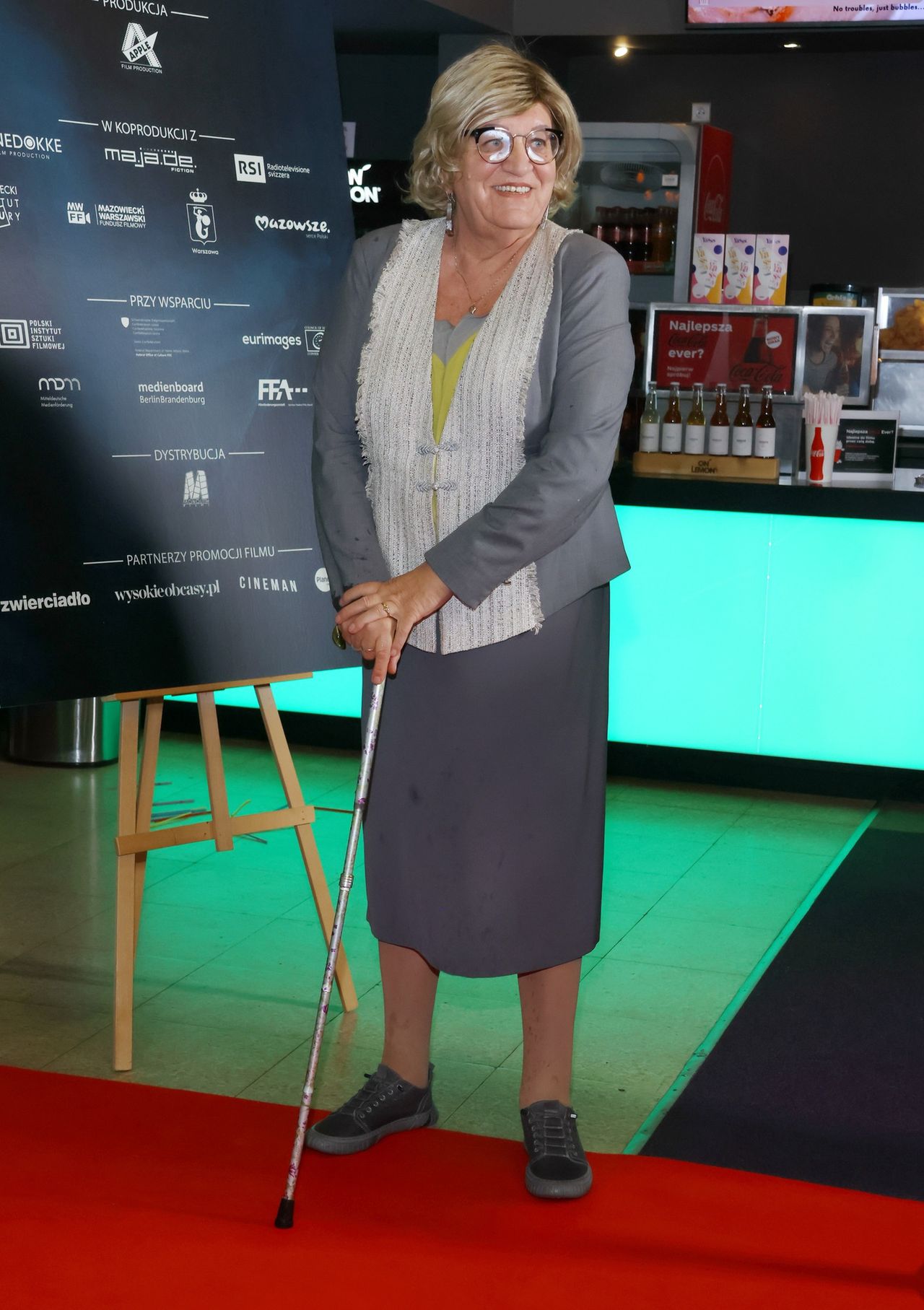 Anna Grodzka na premierze filmu w 2023 r.