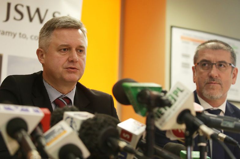 Jarosław Zagórowski (po lewej) złożył rezygnację po strajkach w kopalni. <br> Do tego czasu jego obowiązki pełni<br> Jerzy Borecki, wiceprezes ds. technicznych (po prawej)