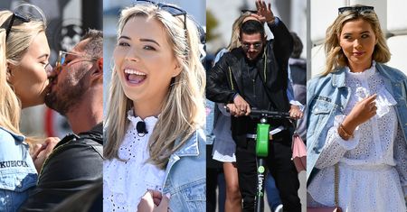 Uradowana Sandra Kubicka całuje się z nowym chłopakiem opromieniona wiosennym słońcem (ZDJĘCIA)
