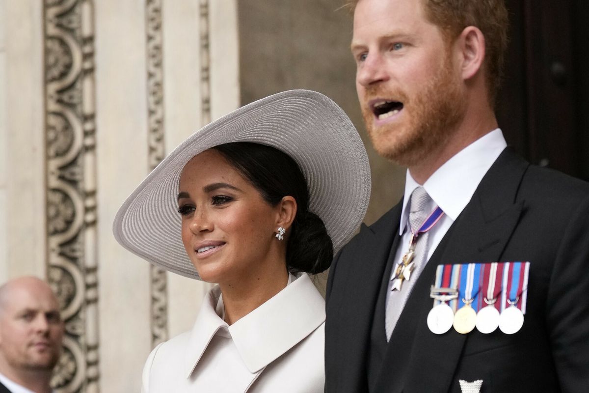 Książę Harry i Meghan Markle na jubileuszu królowej Elżbiety II