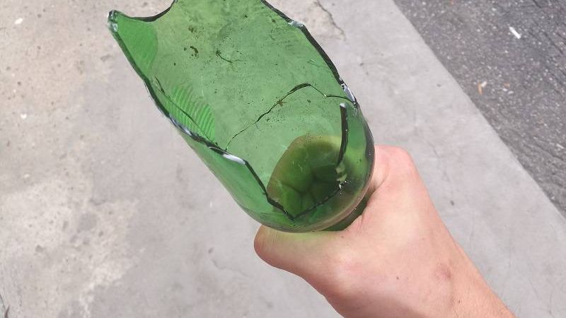 zbita butelka tulipan