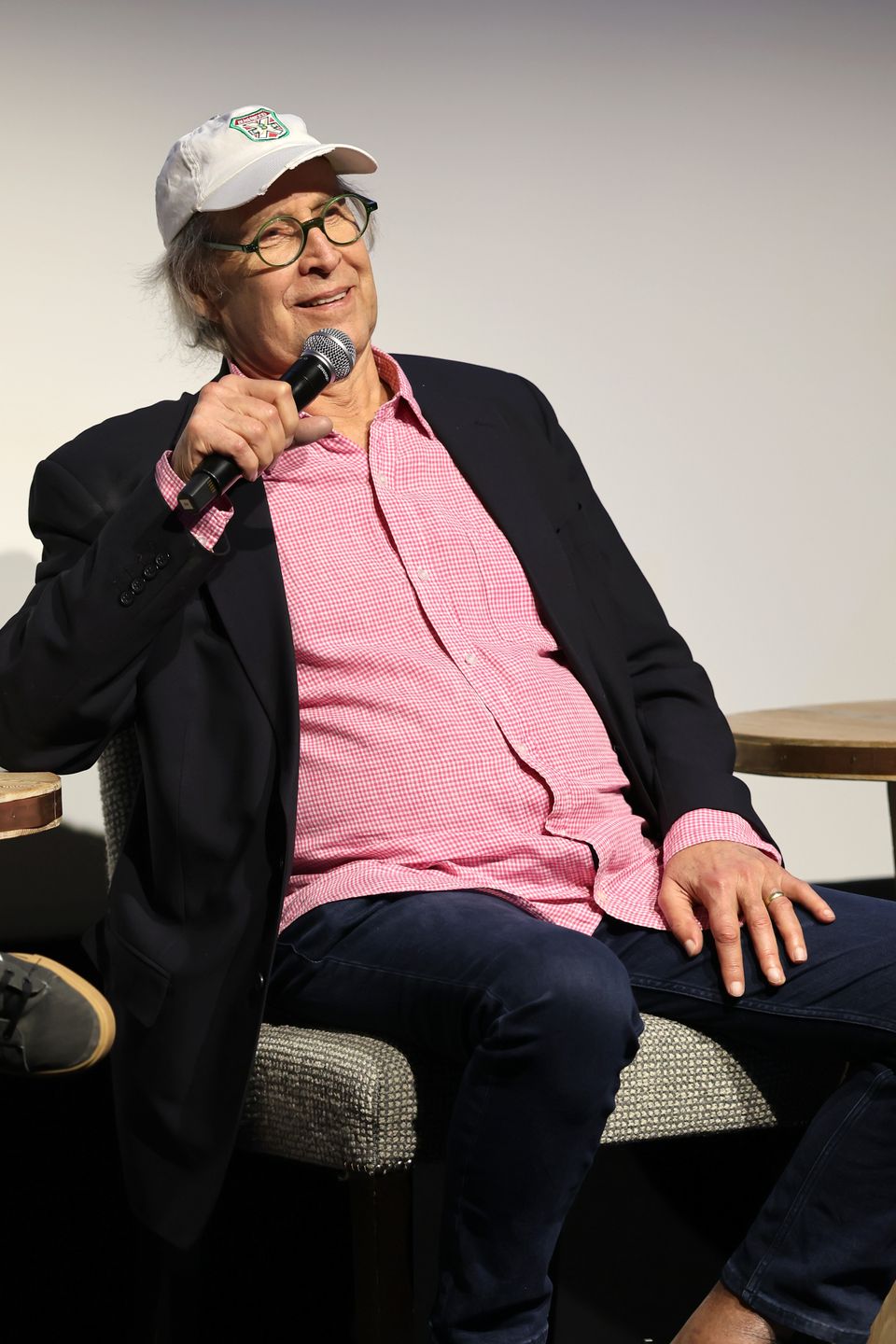 NEW YORK, NEW YORK - DECEMBER 04: Chevy Chase speaks at the premiere of CNN Films "I'm Chevy Chase and You're Not" at Crosby Street Hotel on December 04, 2025 in New York City.  (Photo by Mike Coppola/Getty Images for CNN)