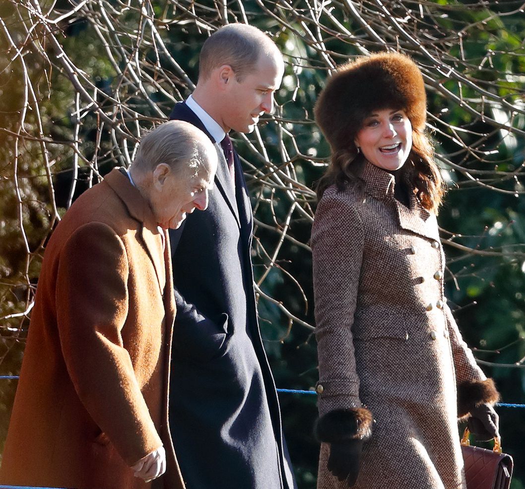 Książę Filip, książę William i księżna Kate