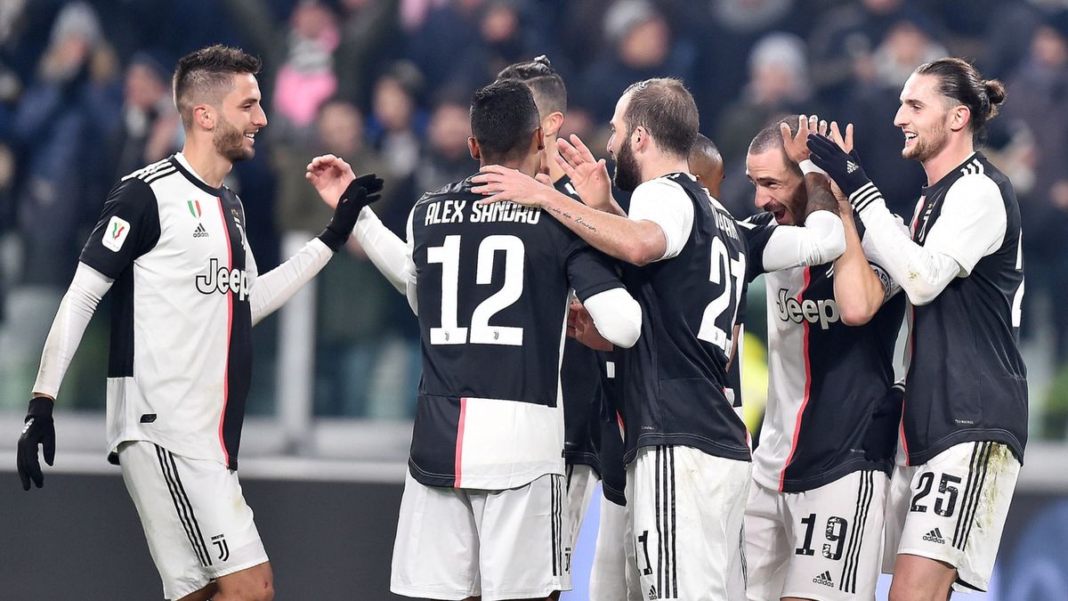 radość pilkarzy Juventusu