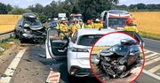 Wypadek na DK11 w Ujściu. Dwie osoby trafiły do szpitala