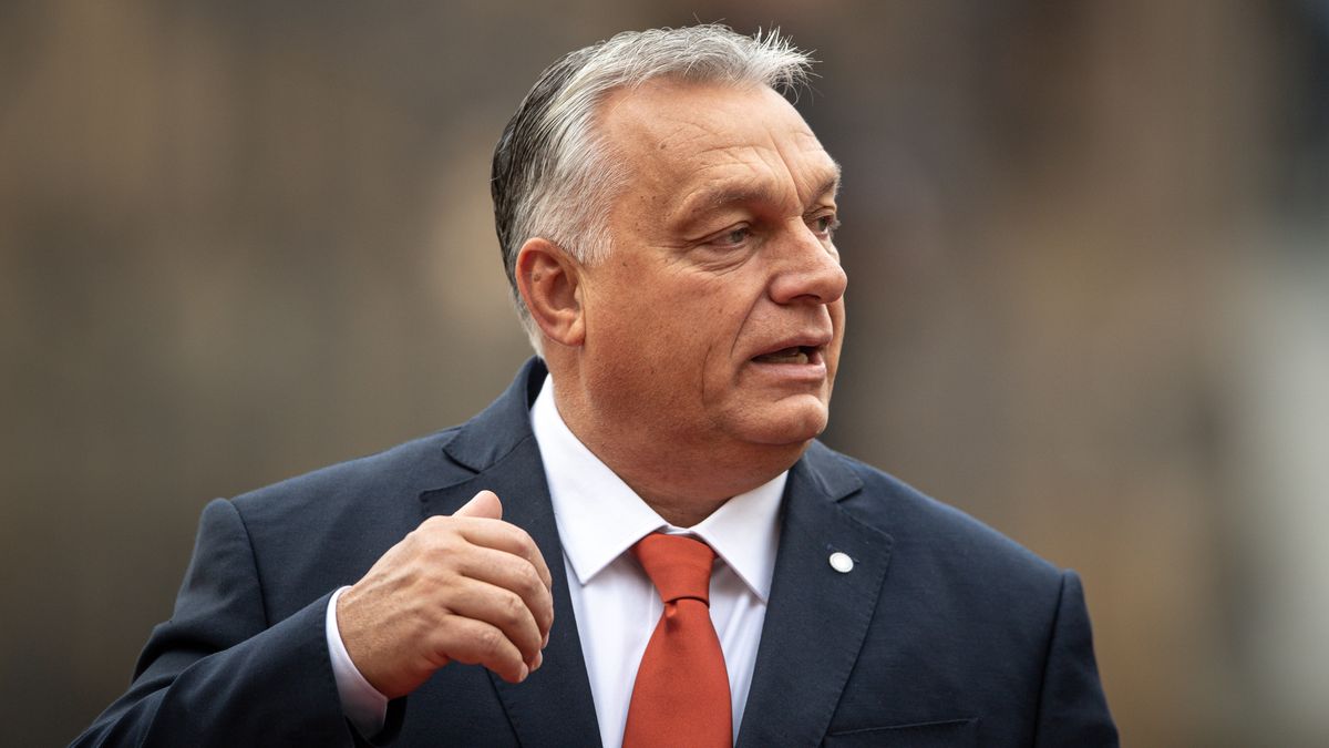 PRAGUE, CZECH REPUBLIC - OCTOBER 7: Hungarian Prime Minister Viktor Orban arrives an informal EU summit in Prague, Czech Republic on October 7, 2022. (Photo by Lukas Kabon/Anadolu Agency via Getty Images)