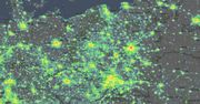 Zanieczyszczenie światłem to olbrzymi problem. Ta mapa doskonale to pokazuje