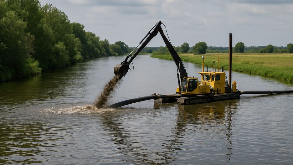 Na Narwi rusza wielkie bagrowanie! 🚜 Celem jest ochrona Pułtuska przed powodzią i poprawa drożności rzeki