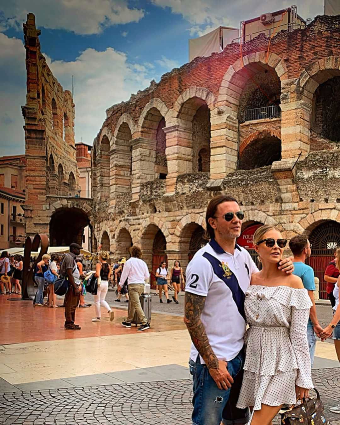 Małgorzata Rozenek i Radosław Majdan w Weronie,