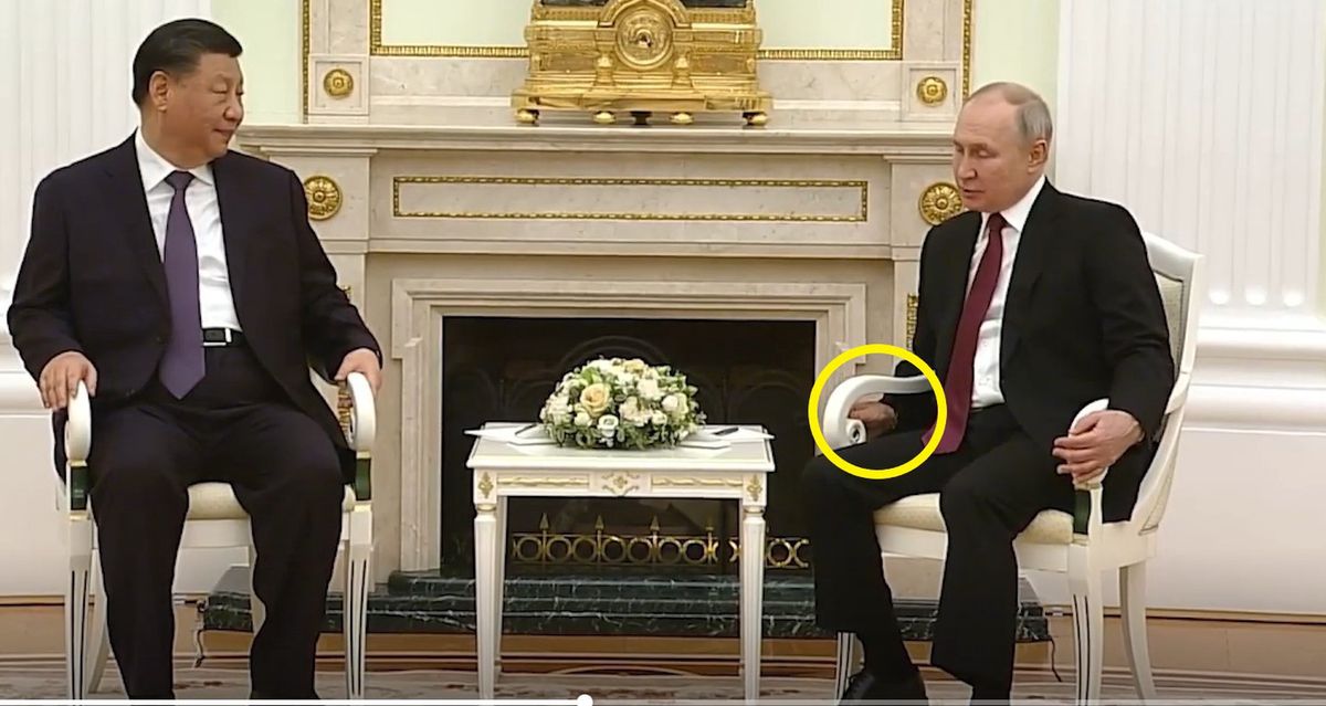 Władimir Putin na spotkaniu z chińskim przywódcą