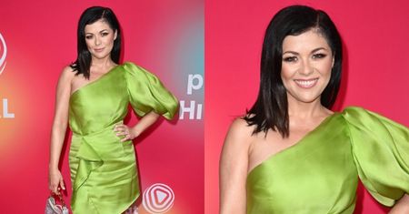 Katarzyna Cichopek melduje się na Polsat Hit Festiwal 2024. Postawiła na jaskrawozieloną sukienkę. Hit czy kit? (ZDJĘCIA)