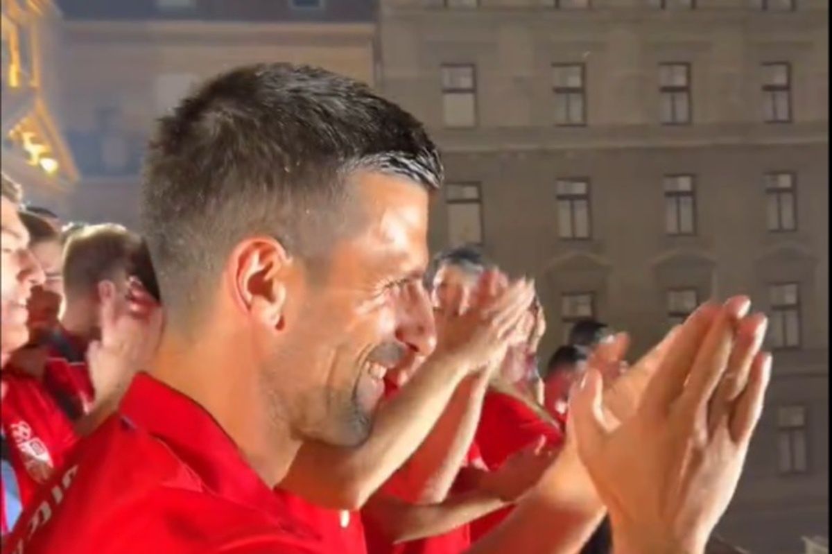 Novak Djoković celebrated his Olympic championship in Belgrade