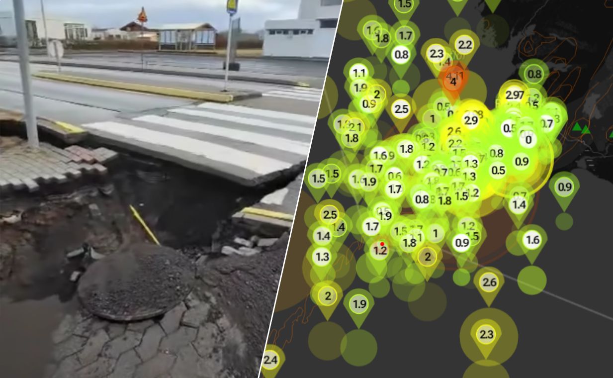 Iceland prepares for volcanic eruption as road damage is revealed