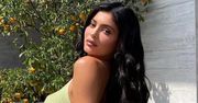 Kylie Jenner w złotym wdzianku. "Wisienka na torcie"
