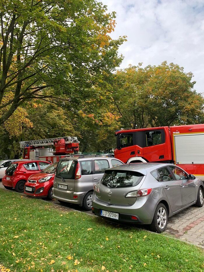 Pożar kuchni w mieszkaniu przy ul. Skołuby w Lublinie