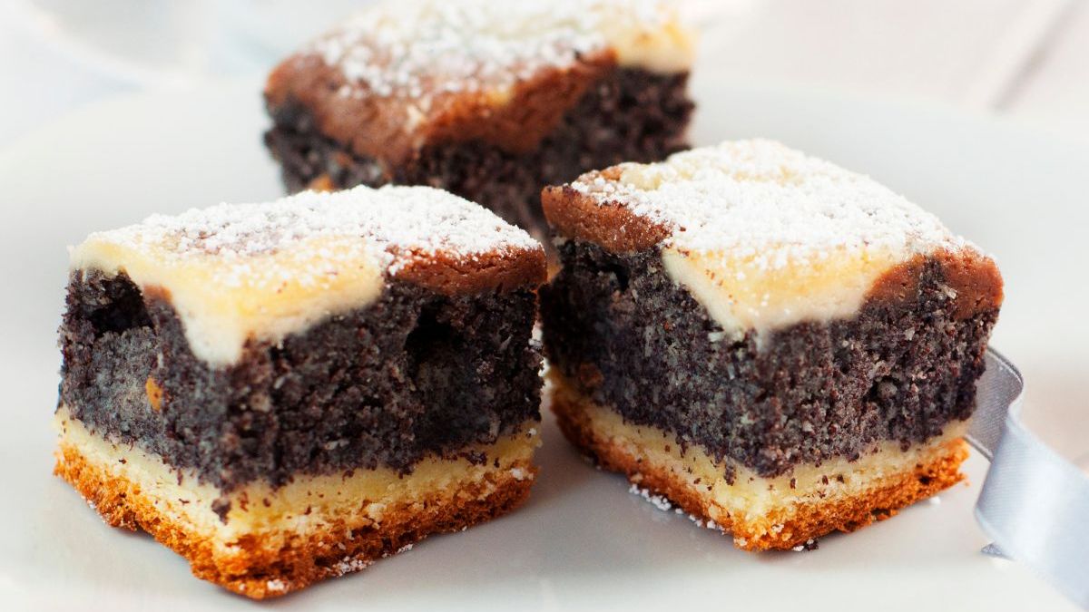 Makowiec z budyniem - Pyszności