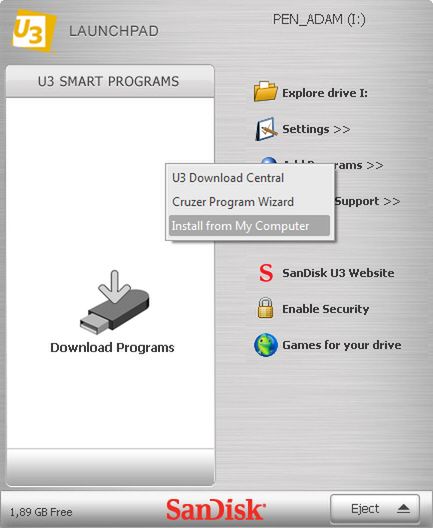 Dodaj swój program do LaunchPada U3! 3