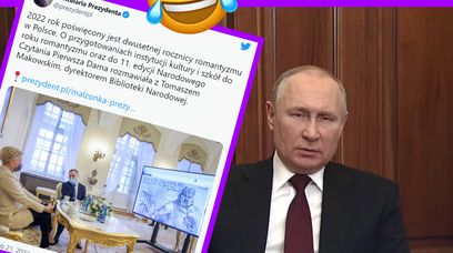 Putin grzmiał o Ukrainie. W tym czasie Kancelaria Prezydenta tweetowała o romantyzmie XD