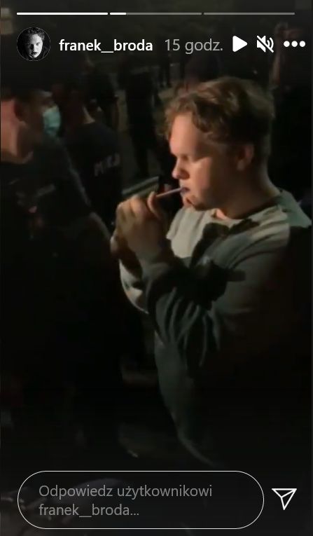 Bratanek premiera, Franek Broda, brutalnie potraktowany przez policję