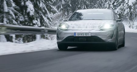 Samochód elektryczny rozwijany przez Sony po raz pierwszy na drogach
