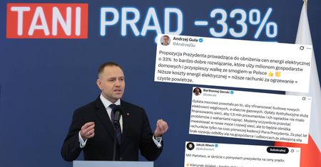 Projekt Nawrockiego na zduszenie wysokich cen prądu. Lawina komentarzy