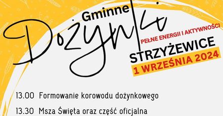 Dożynki w Strzyżewicach 2024. Występy zaproszonych zespołów. Zobacz godzinowy program