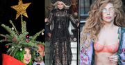 Lady Gaga Z CHOINKĄ NA GŁOWIE... (ZDJĘCIA)