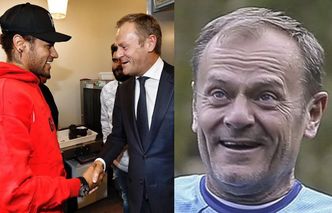 Donald Tusk spotkał się z Neymarem. Kto komu bardziej zaimponował? (FOTO)