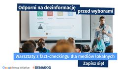 Stowarzyszenie Demagog i Google przeszkolą lokalne media z fact-checkingu. Pierwszy warsztat w Katowicach