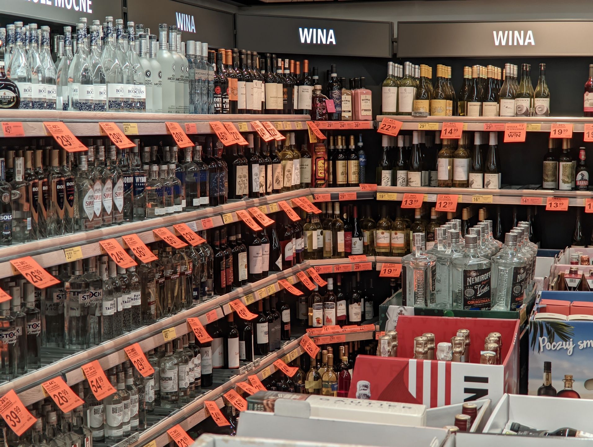 Alkoholu nie będzie można kupić w dwóch dzielniach między godz. 