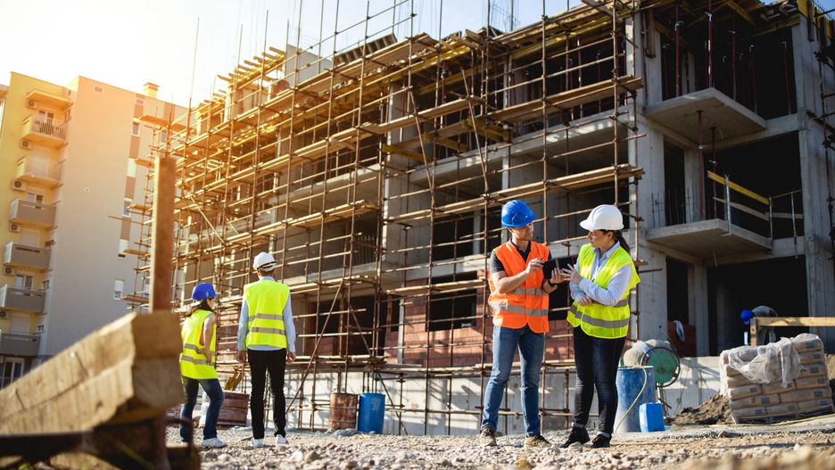 construction, worker, building, industry, work, working, site, concrete, people, safety, warehouse, builder, house, men, industrial, helmet, factory, equipment, workers, build, engineer, construction site, business, person, construction worker, adults only, building - activity, building contractor, built structure, caucasian ethnicity, construction industry, contemplation, cooperation, coworker, discussion, engineering, examining, floor plan, foreman, four people, gulf coast states, hardhat, holding, horizontal, indoors, manager