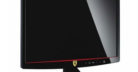Monitor z logo Ferrari
