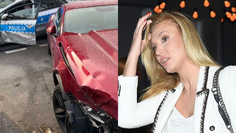 Policjant spowodował kolizję z autem Karoliny Pajączkowskiej