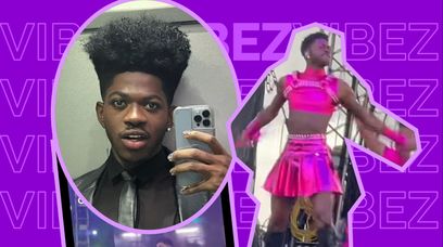 Lil Nas X w różowej spódnicy. Tak dociera do swojej "młodszej jaźni"