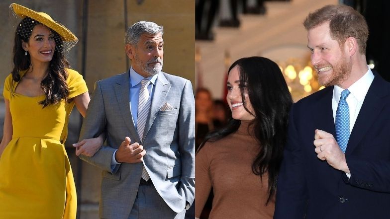 Goerge i Amal Clooney nie znali Sussexów przez "royal wedding"?