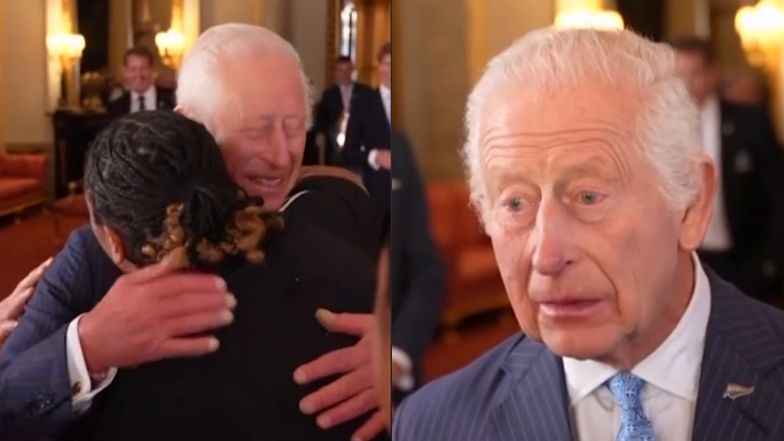 Royal surprise: King Charles embraces spontaneity with a hug