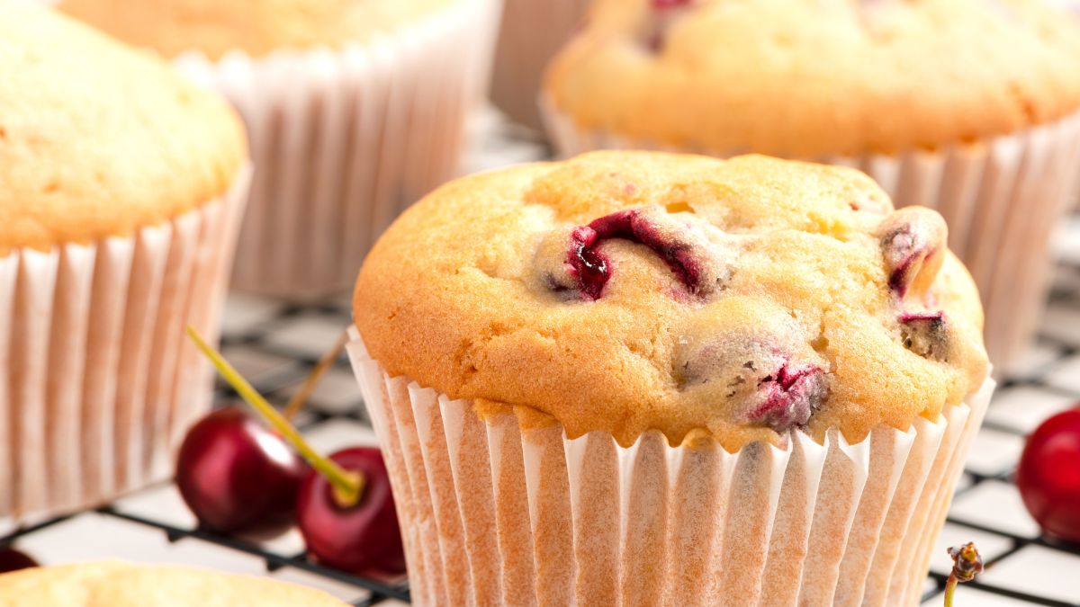 Zrób muffinki z czereśniami lekkie jak chmurka