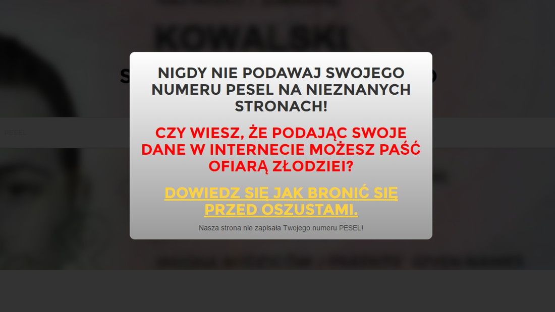 Boisz się o dane z bazy PESEL? Z tym kodem BIK oferuje darmowy rok alertów 4